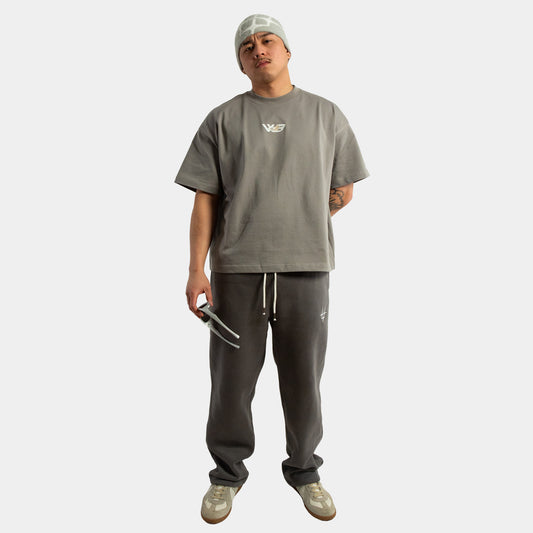 D&D STRAIGHT LEG SWEATPANTS CHARCOAL GREY