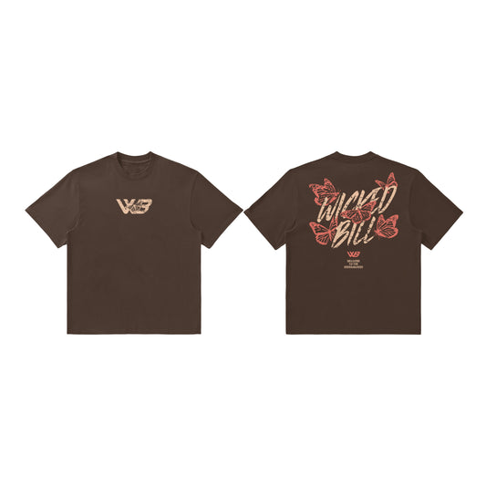 D&D BOXY CROPPED TEE BROWN