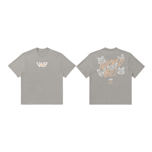 D&D BOXY CROPPED TEE GREY