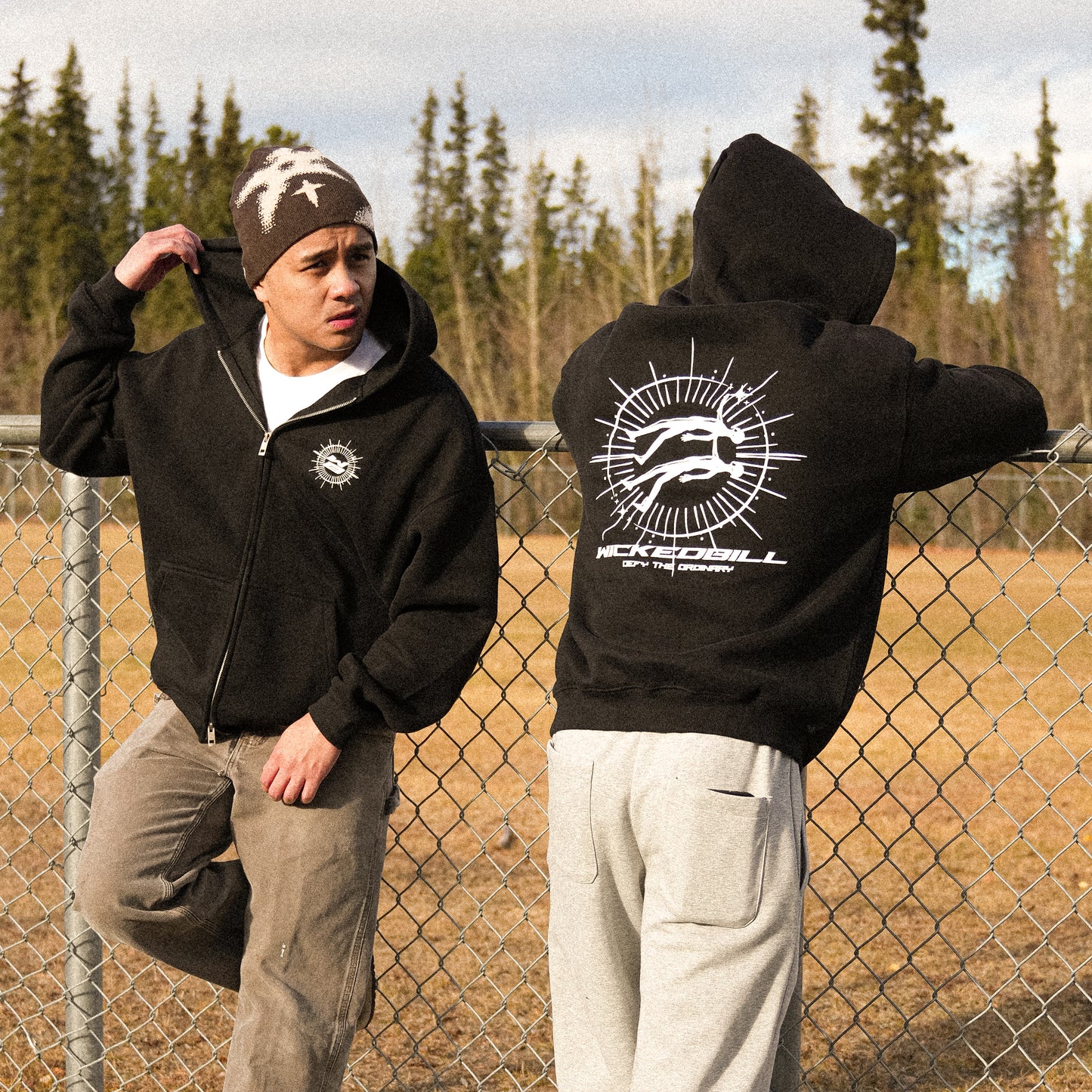 Ascend Zip Hoodie Black