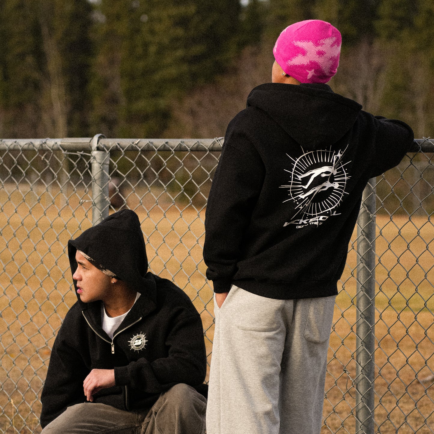 Ascend Zip Hoodie Black