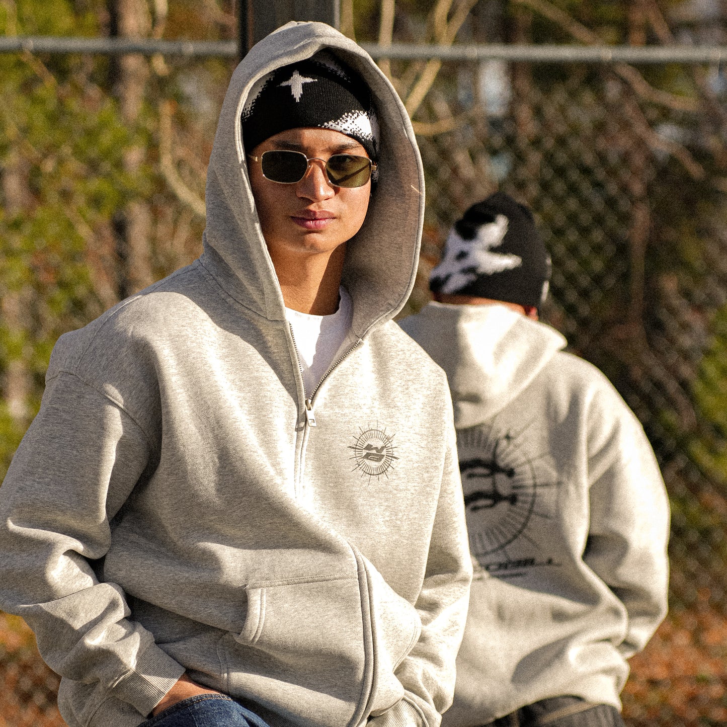 Ascend Zip Hoodie Heather Grey