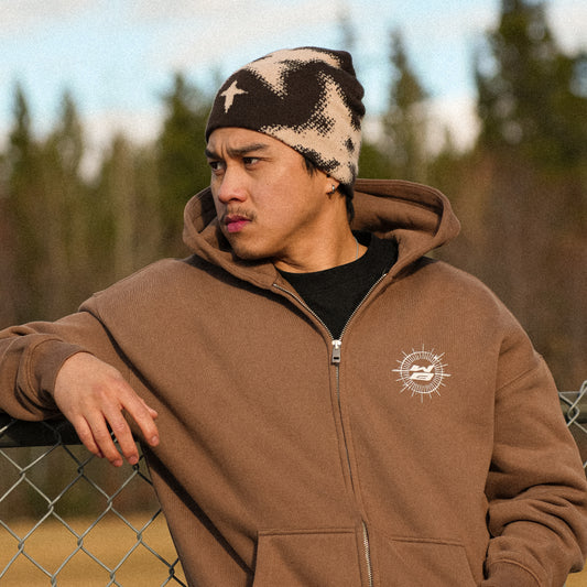 Ascend Zip Hoodie Brown