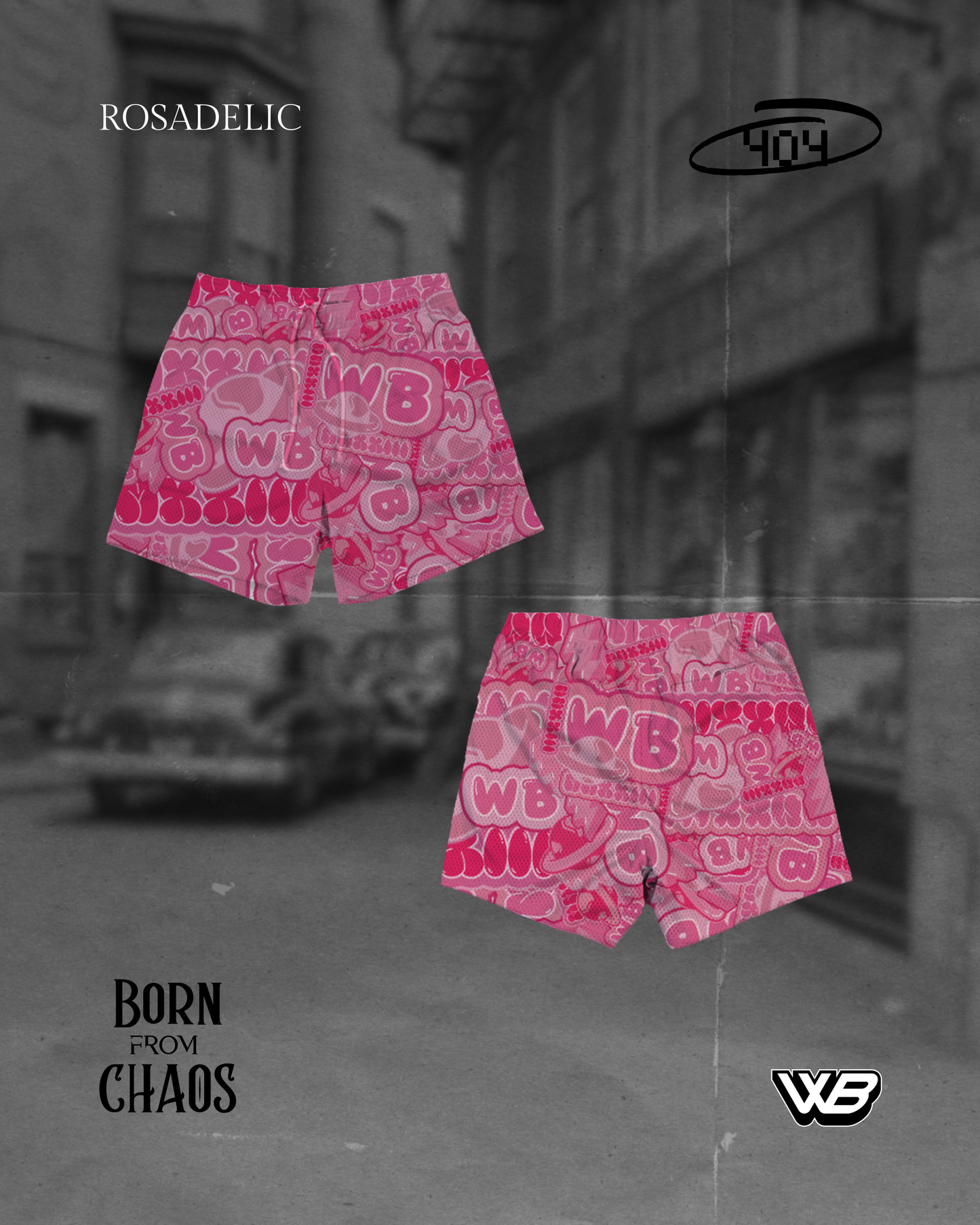 Rosadelic Mesh Short